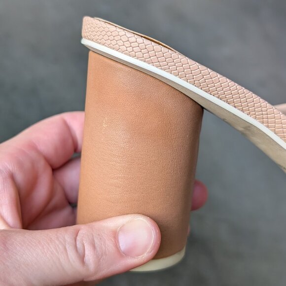 Dolce Vita Noles Heels Cream White Block Heel Mule Sandal size 10 - Picture 7 of 10